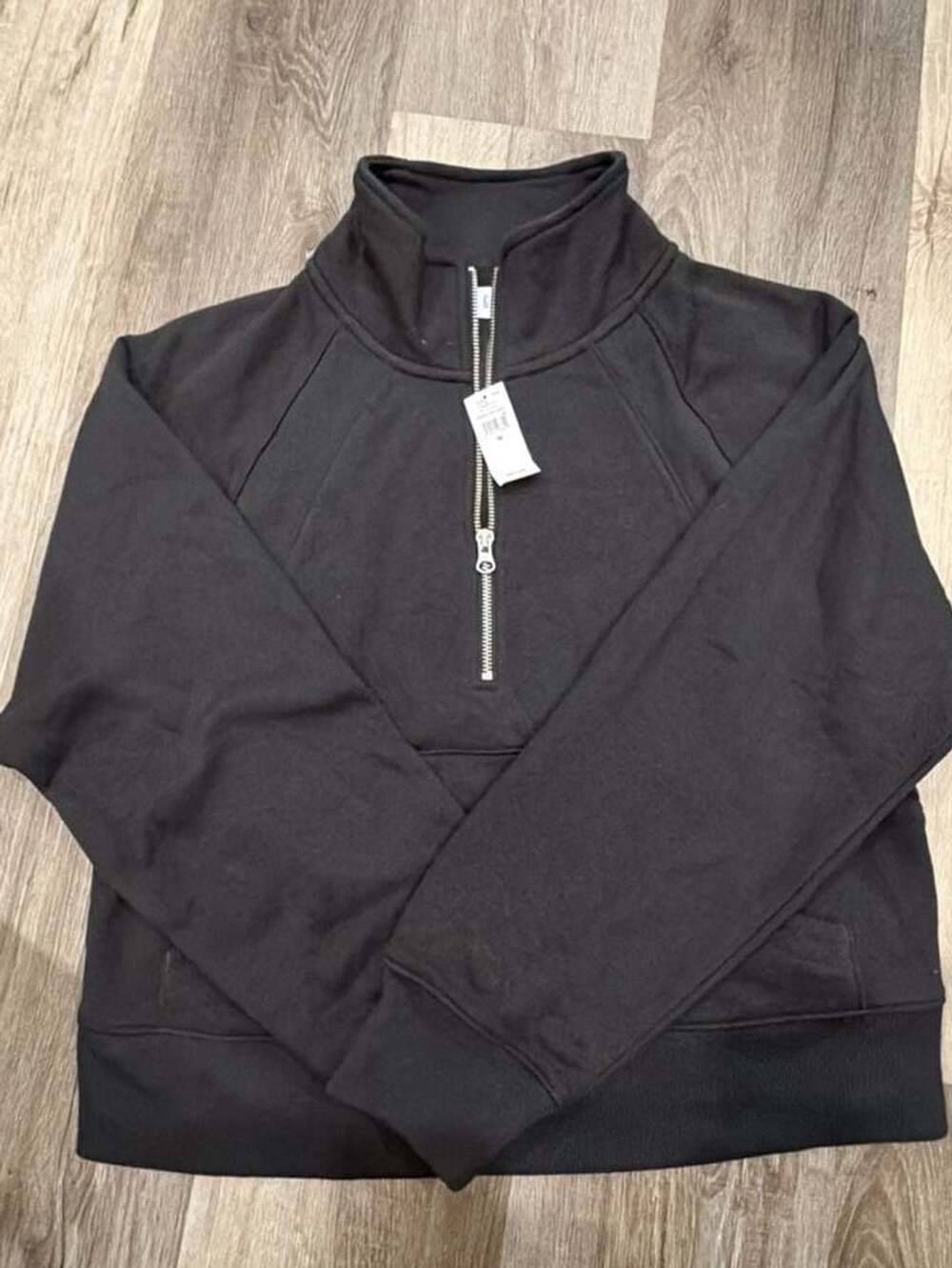 Gap Half-Zip Pullover Sweatshirt Size M Black Fleece
